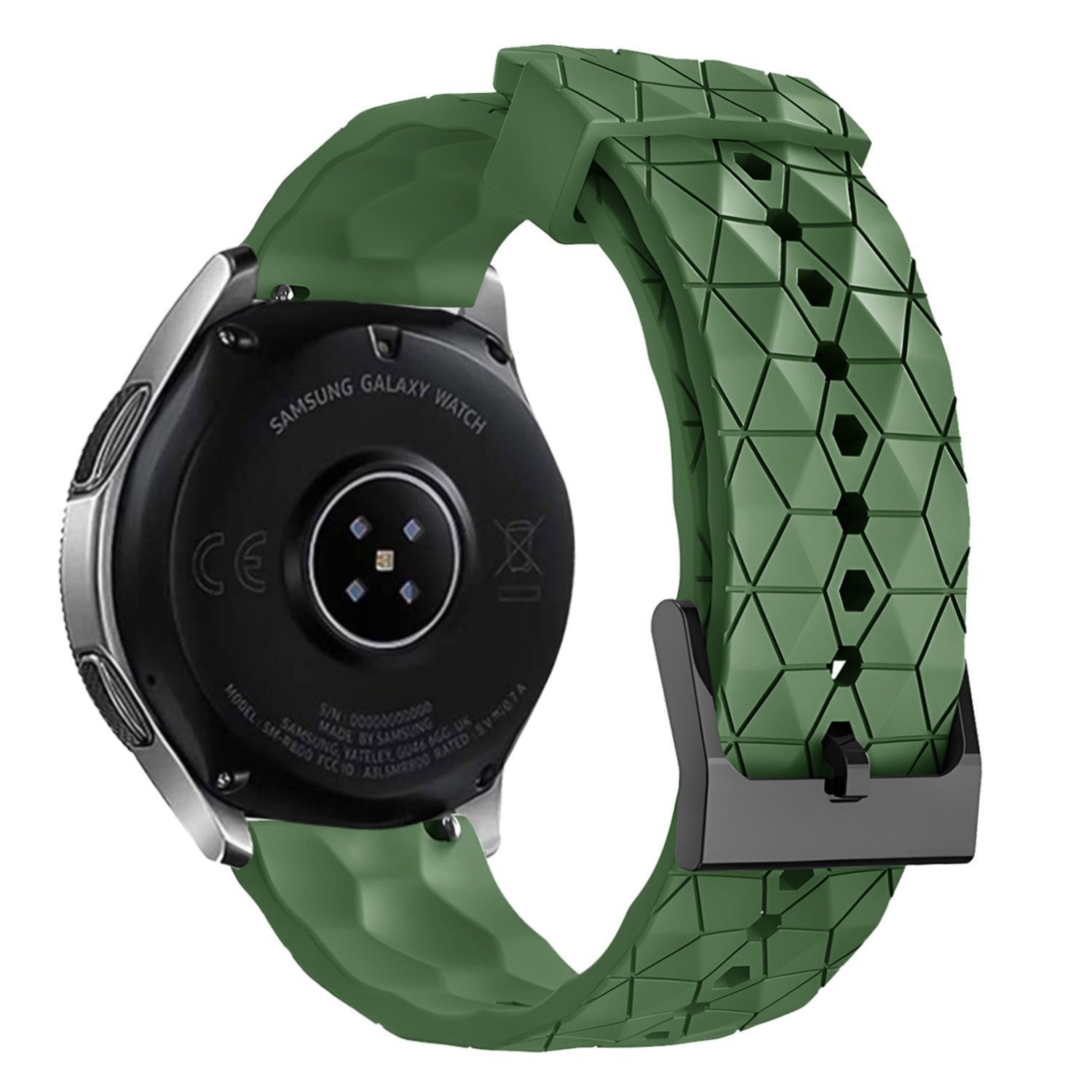 Redmi Watch 5 Lite Silicone Hexa Strap (Army Green)