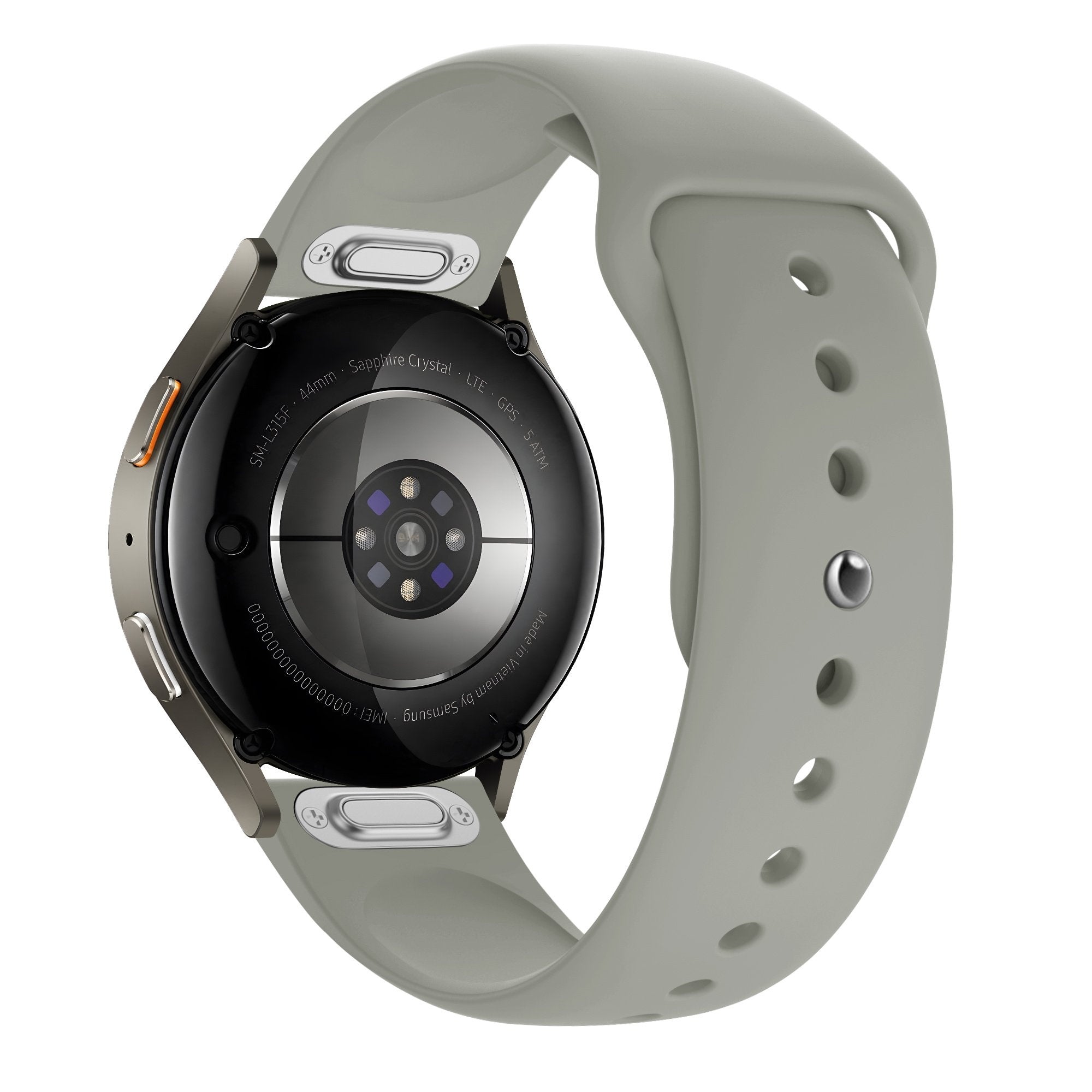 Bandz Fossil Gen 5e - 44mm Sport Strap 'Easy Fit' (Light Grey)