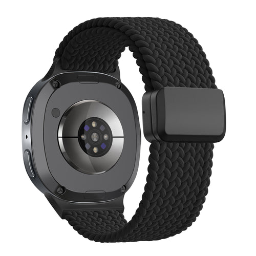 Bandz Samsung Galaxy Watch 8 - 44mm Magnetic Braided Strap (Black)
