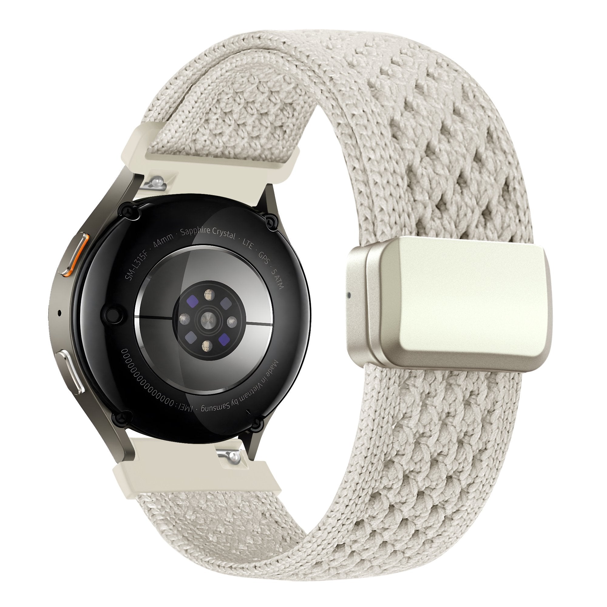 Bandz Garmin Vivomove Style Vintage Nylon Strap (Starlight)