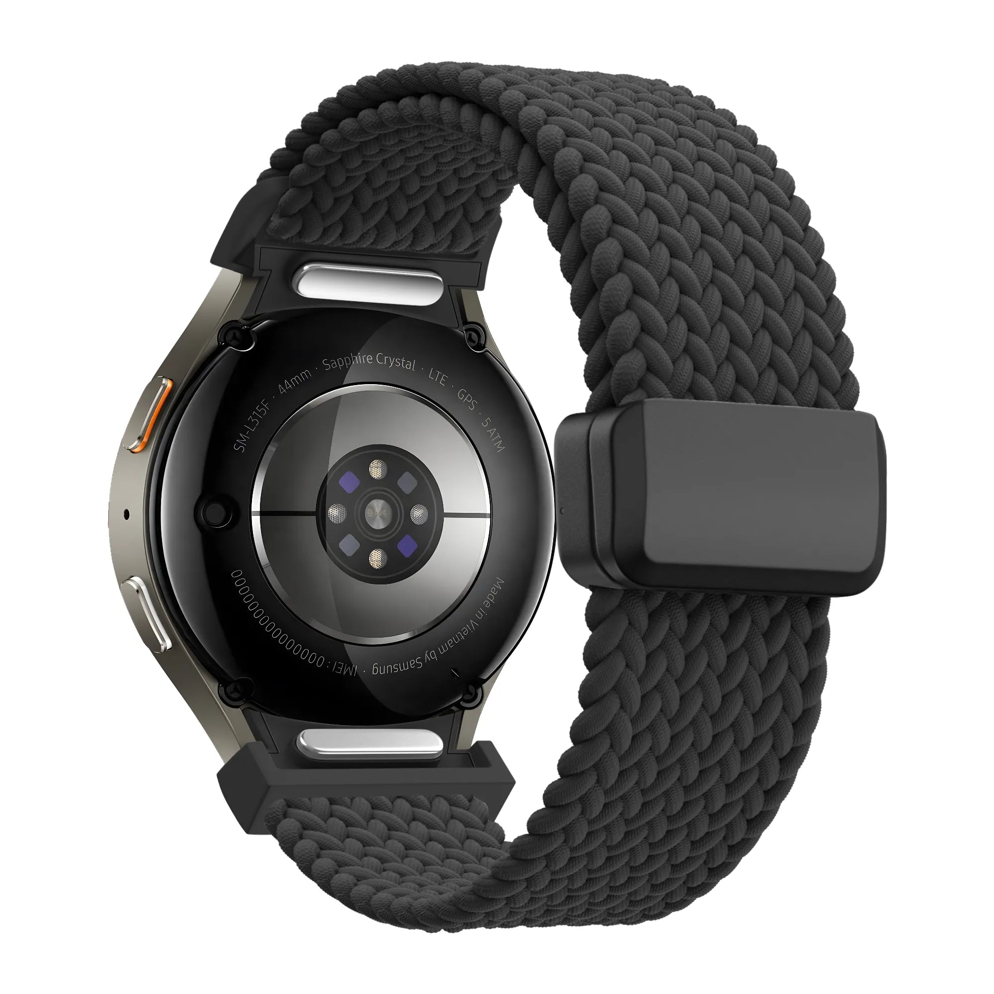 Bandz Samsung Galaxy Watch 6 - 40mm Braided Strap 'Easy Fit' (Black)