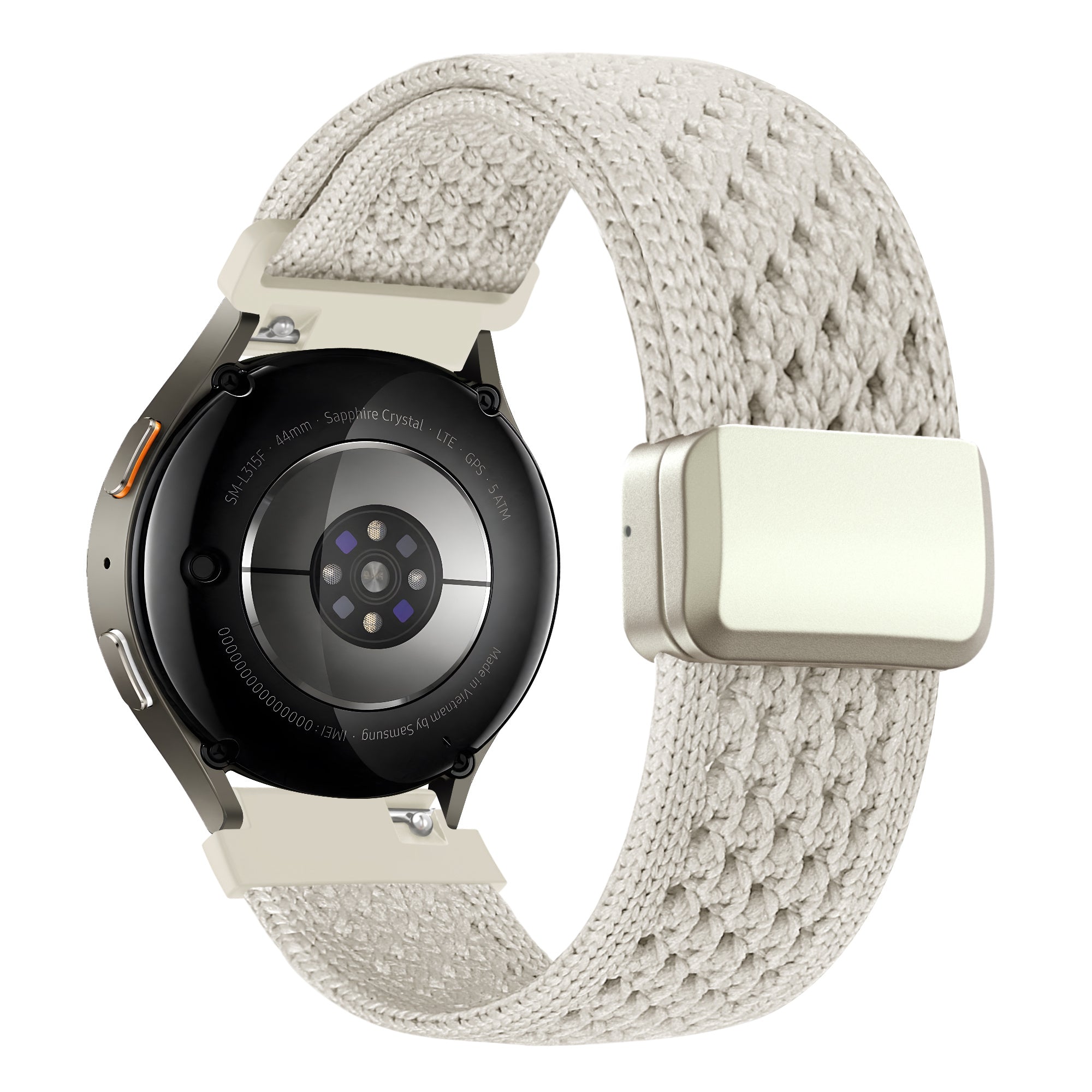 Bandz Garmin Venu Vintage Nylon Strap (Starlight)