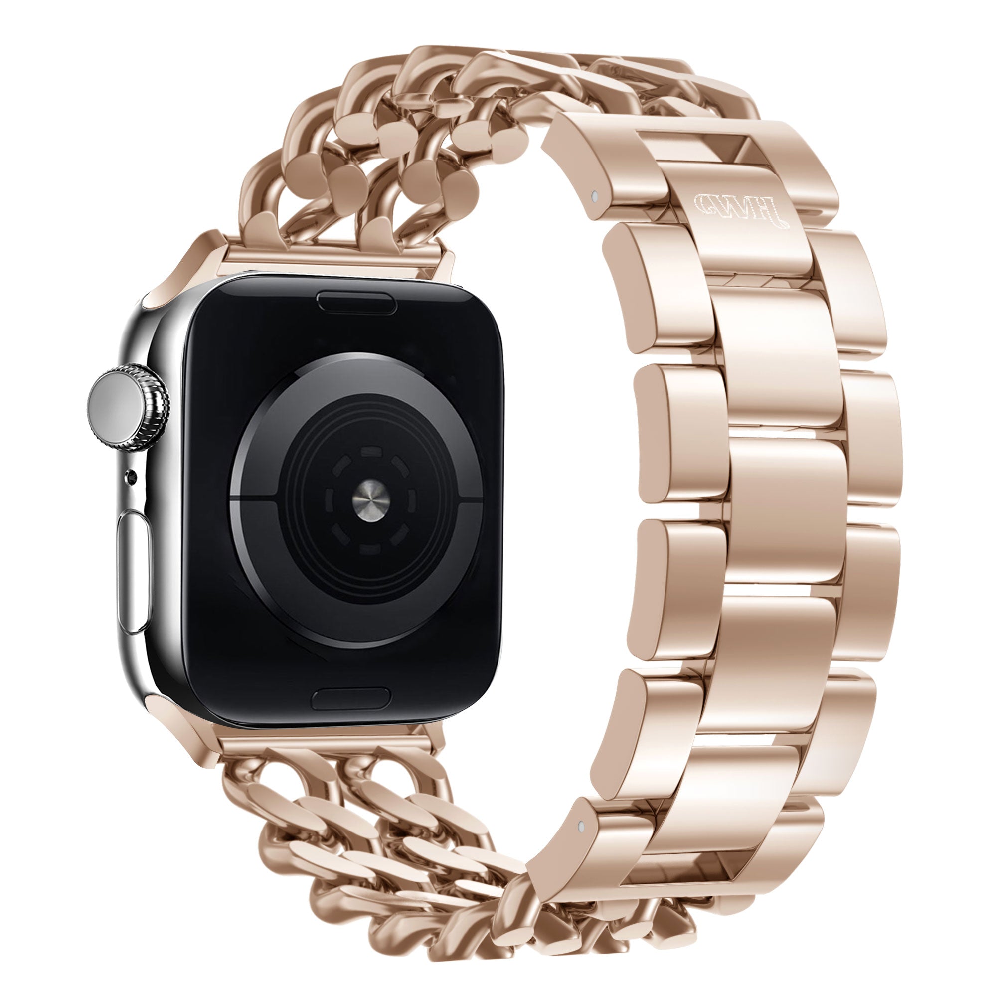 42mm Stainless Steel Series Apple Watch Rose Gold Band Xoxo