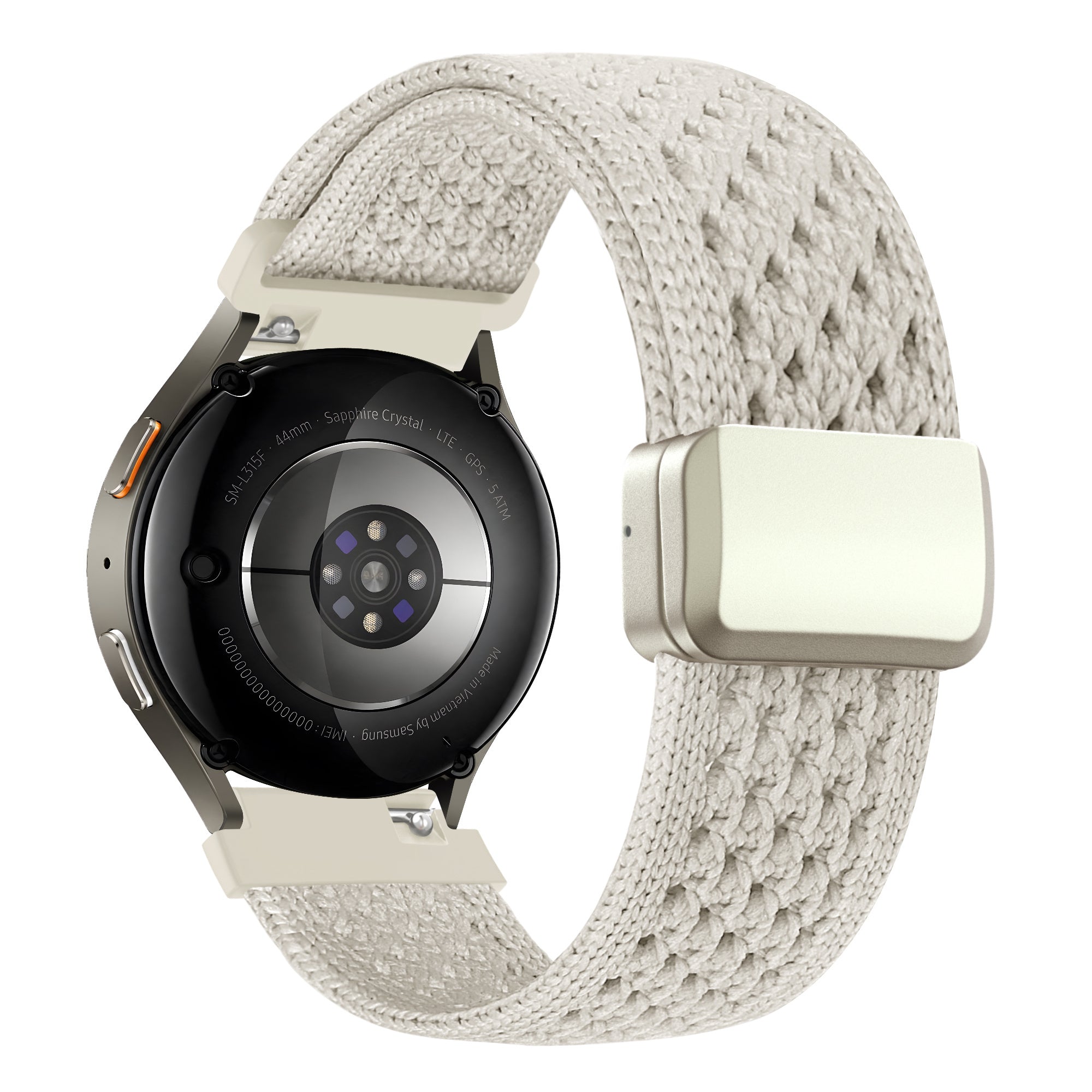 Bandz Samsung Galaxy Watch 7 - 44mm Vintage Nylon Strap (Starlight)