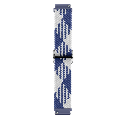 Amazfit Bip U (Pro) Adjustable Braided Strap (Blue/White)