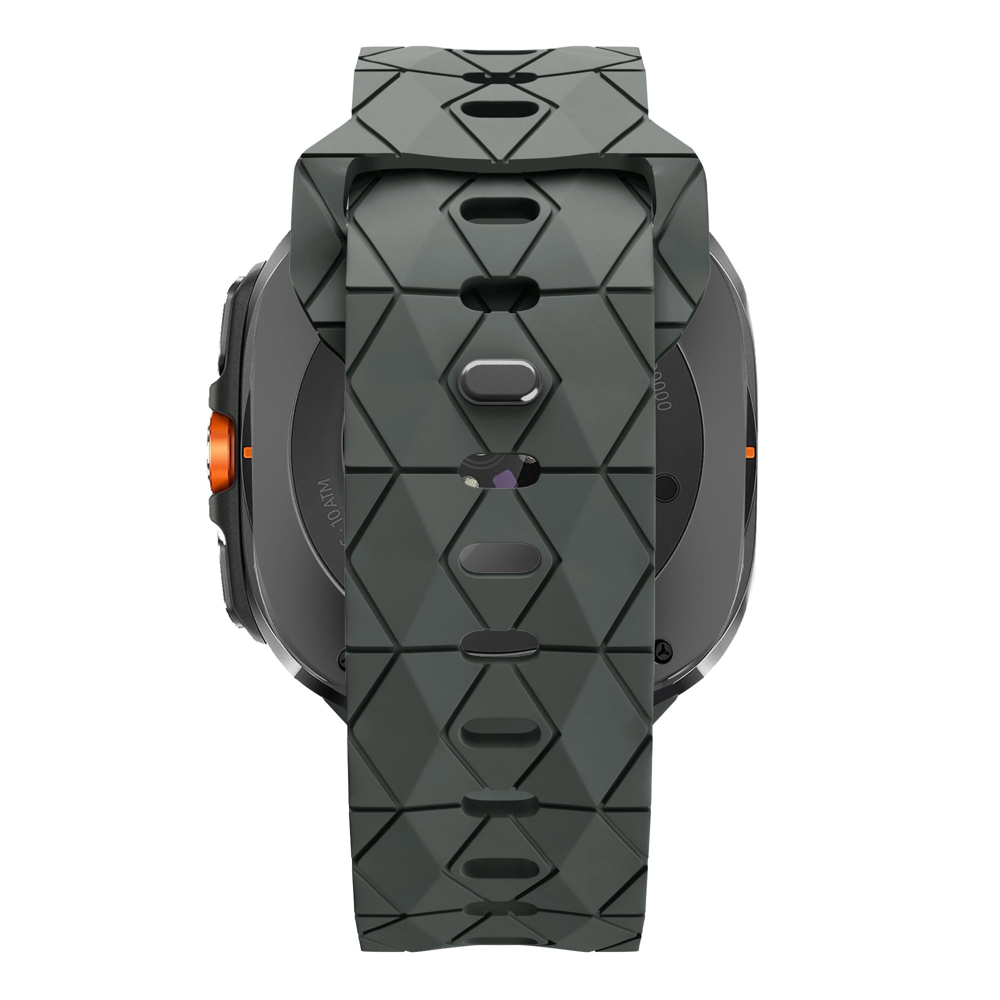 Bandz Samsung Galaxy Watch Ultra Silicone Strap 'Hexagons' (Dark Gray)