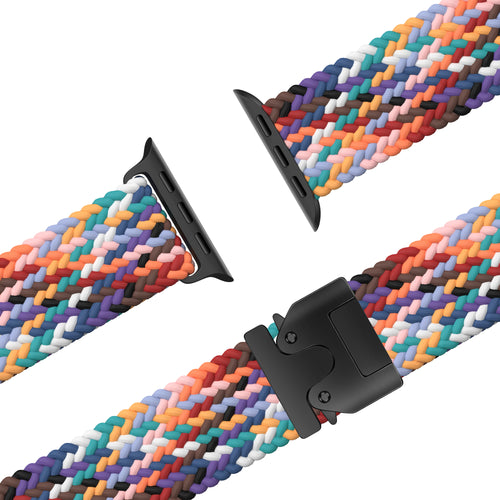 Bandz Apple Watch Ultra Braided Strap P-Buckle (Rainbow)