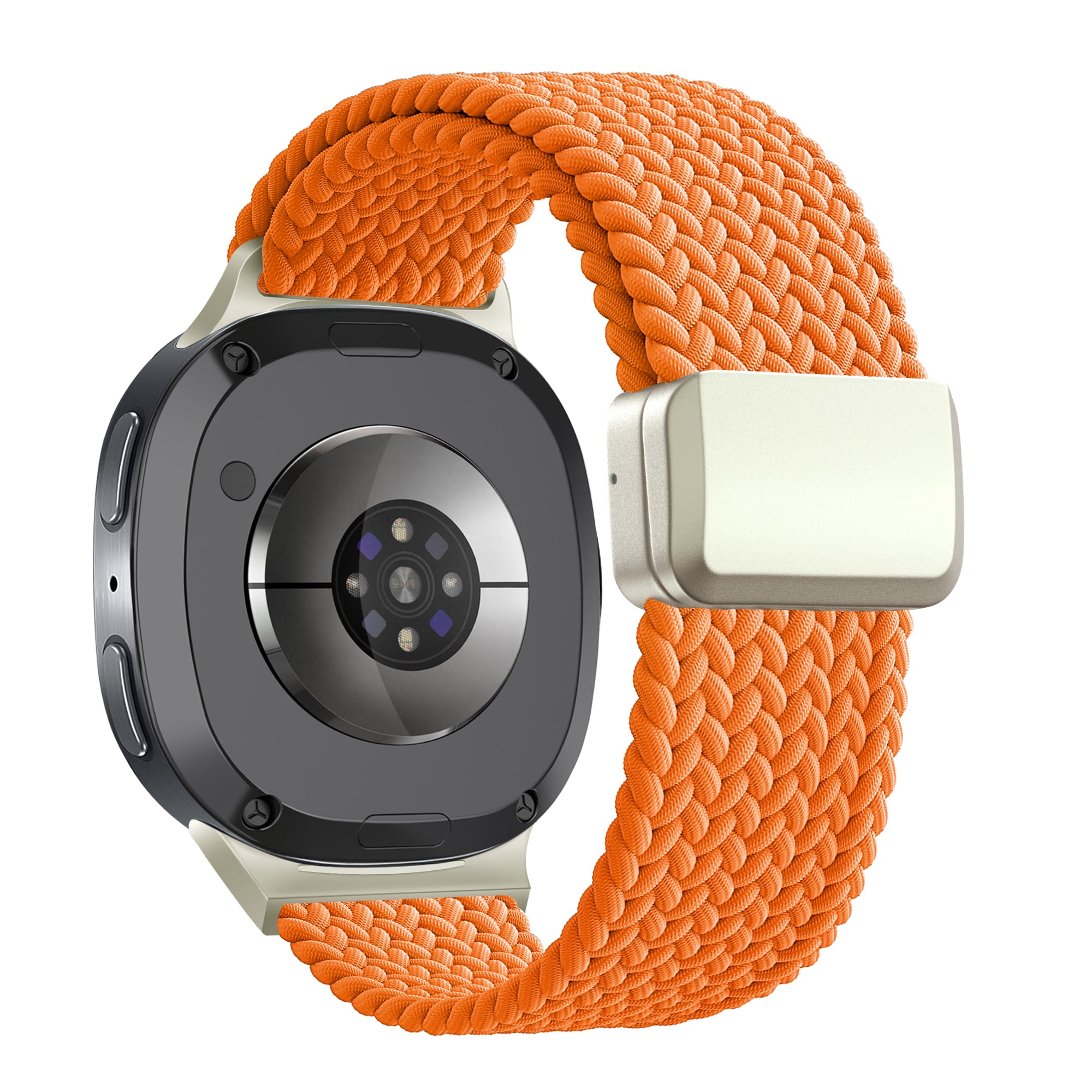 Bandz Samsung Galaxy Watch 8 - 40mm Magnetic Braided Strap (Orange)