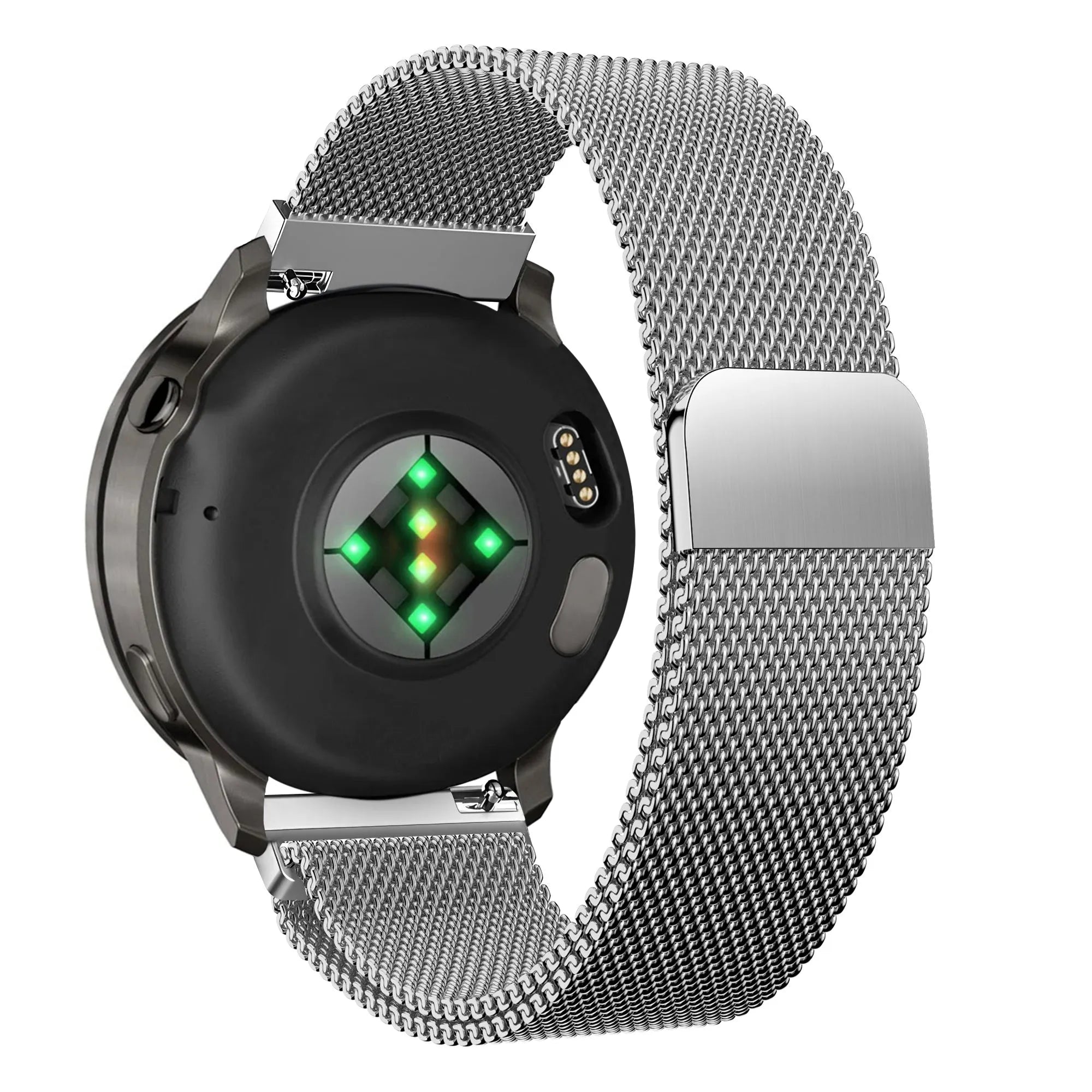Bandz Garmin Forerunner 265s Milanese Loop Strap (Silver)