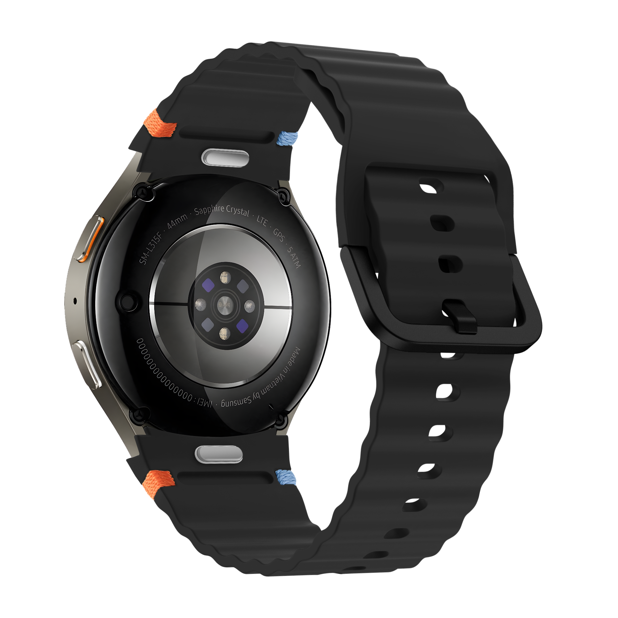 Bandz Samsung Galaxy Watch 6 - 40mm Wave Strap 'Easy Fit' (Black)