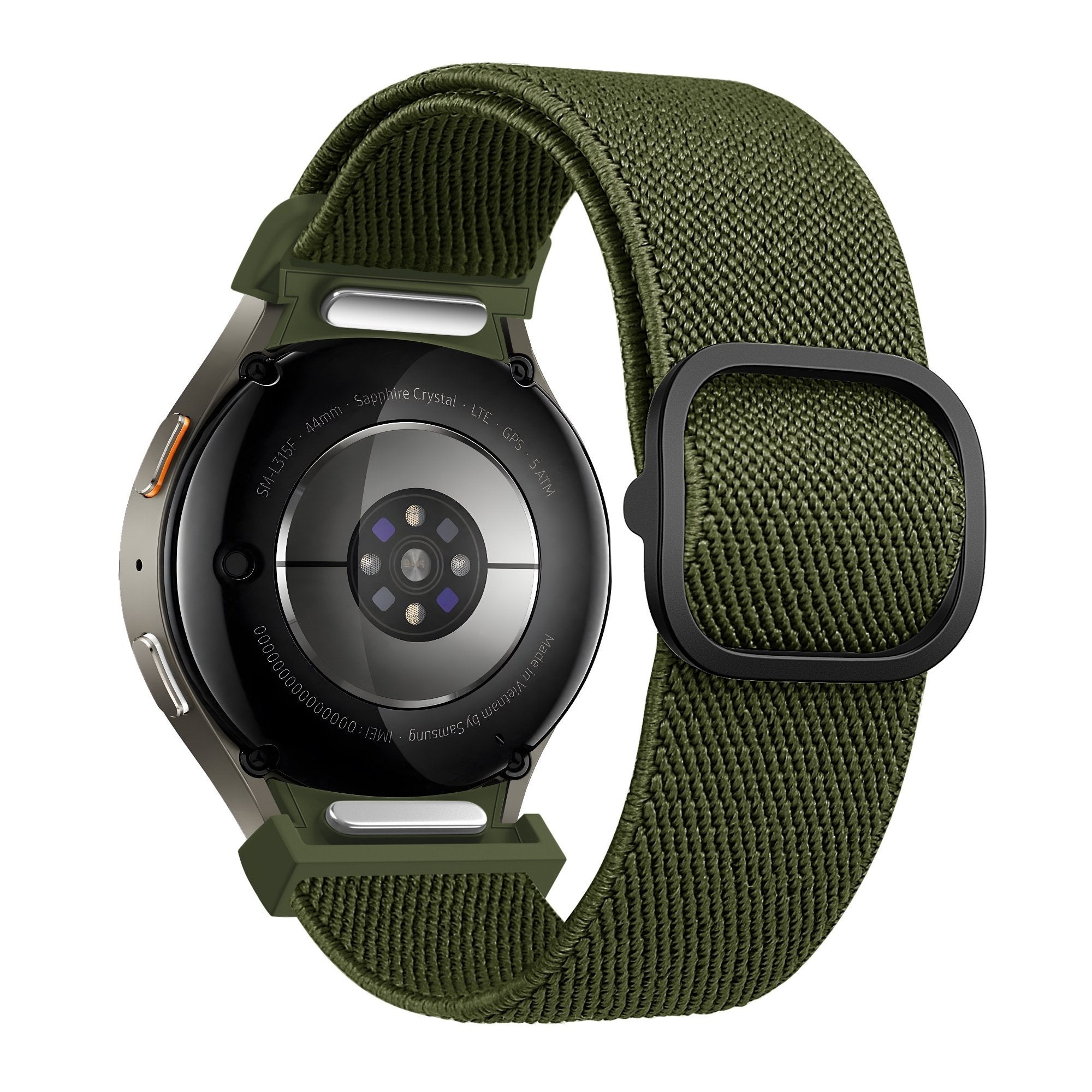 Bandz Samsung Galaxy Watch 4 Classic 46mm Elastic Strap 'Easy Fit' (Green)