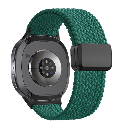 Bandz Samsung Galaxy Watch 8 Classic Magnetic Braided Strap (Green)