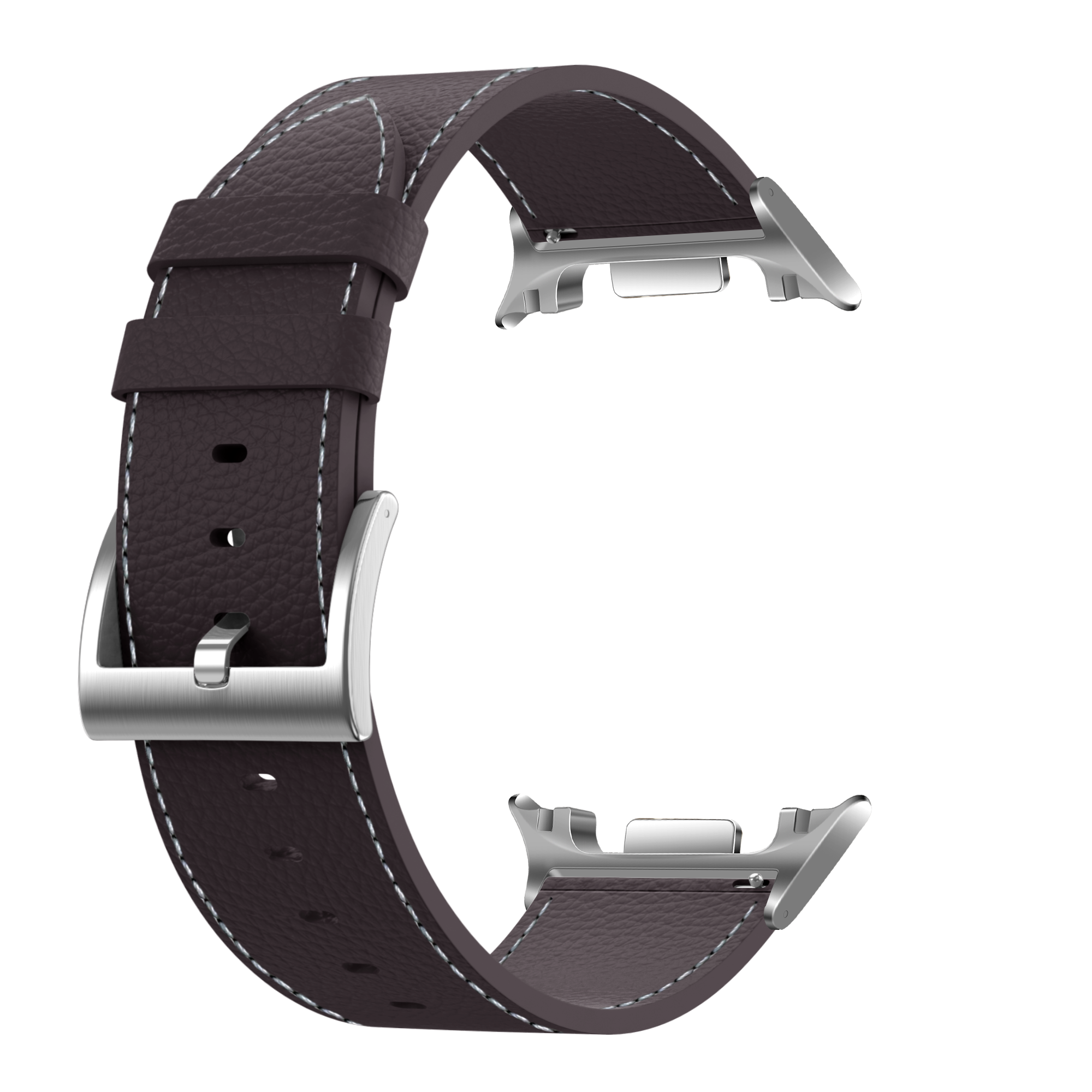 Samsung Galaxy Watch 8 - 40mm Leather Grain Strap (Coffee Brown)
