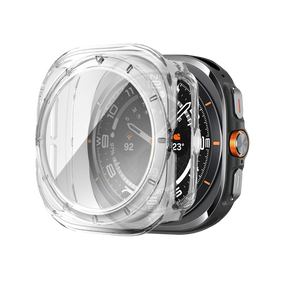 Bandz Samsung Galaxy Watch Ultra PC Case with Glass (Transparent)