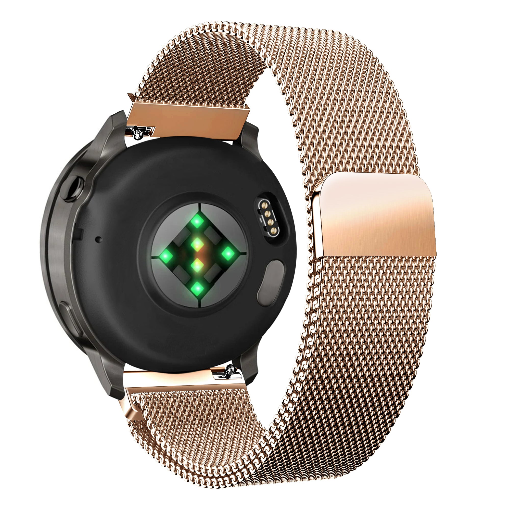 Bandz Garmin Bounce 2 Milanese Loop Strap (Rose Gold)