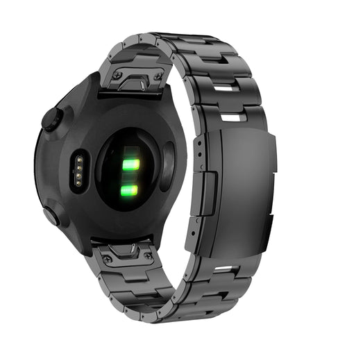 Bandz Garmin Approach S62 Titanium Link Strap (Grey)