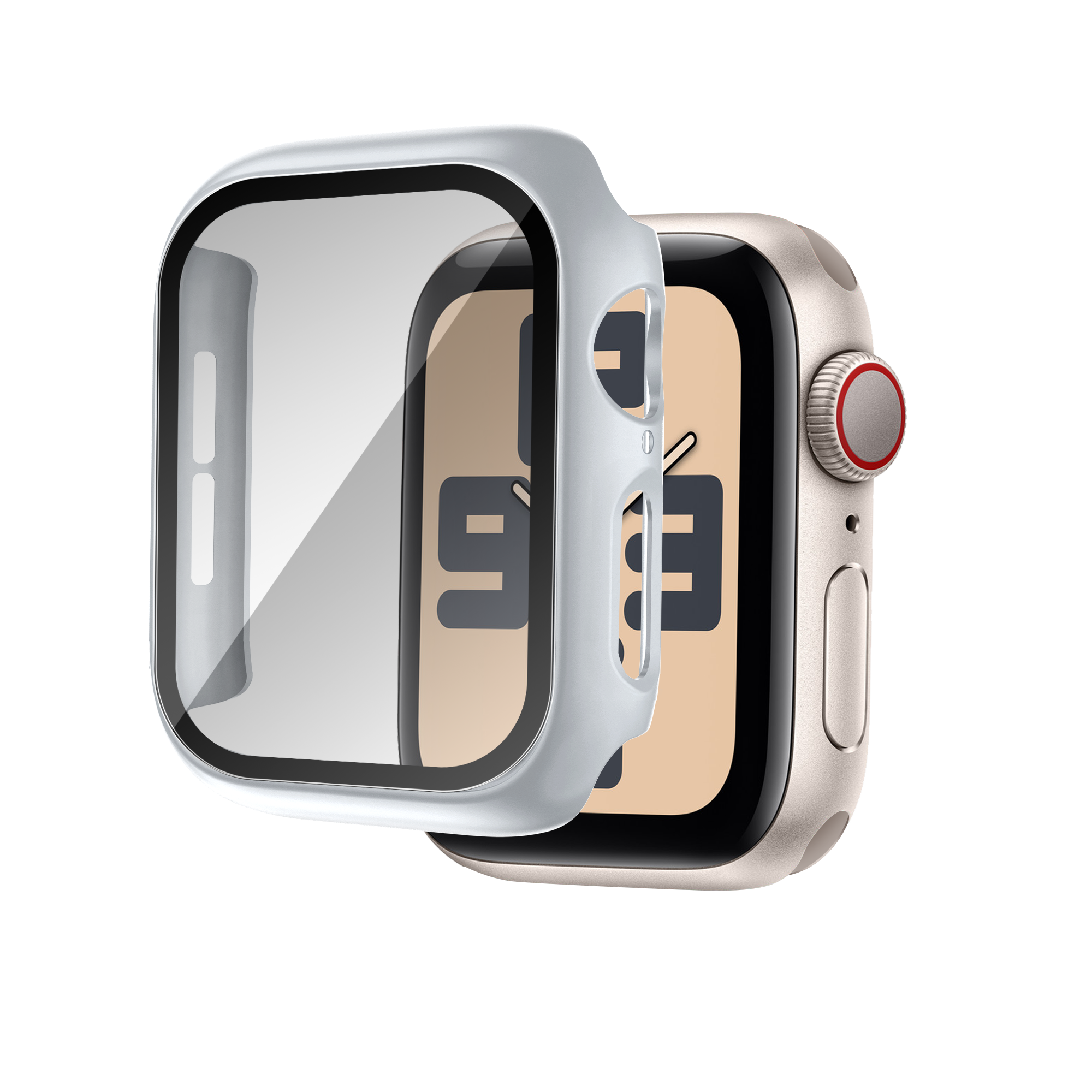 Bandz Apple Watch 10 - 42mm PC Case with Glass (Silver)