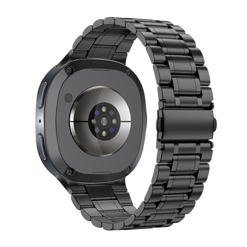 Bandz Samsung Galaxy Watch 8 - 44mm Steel Strap 'Deluxe' (Black)