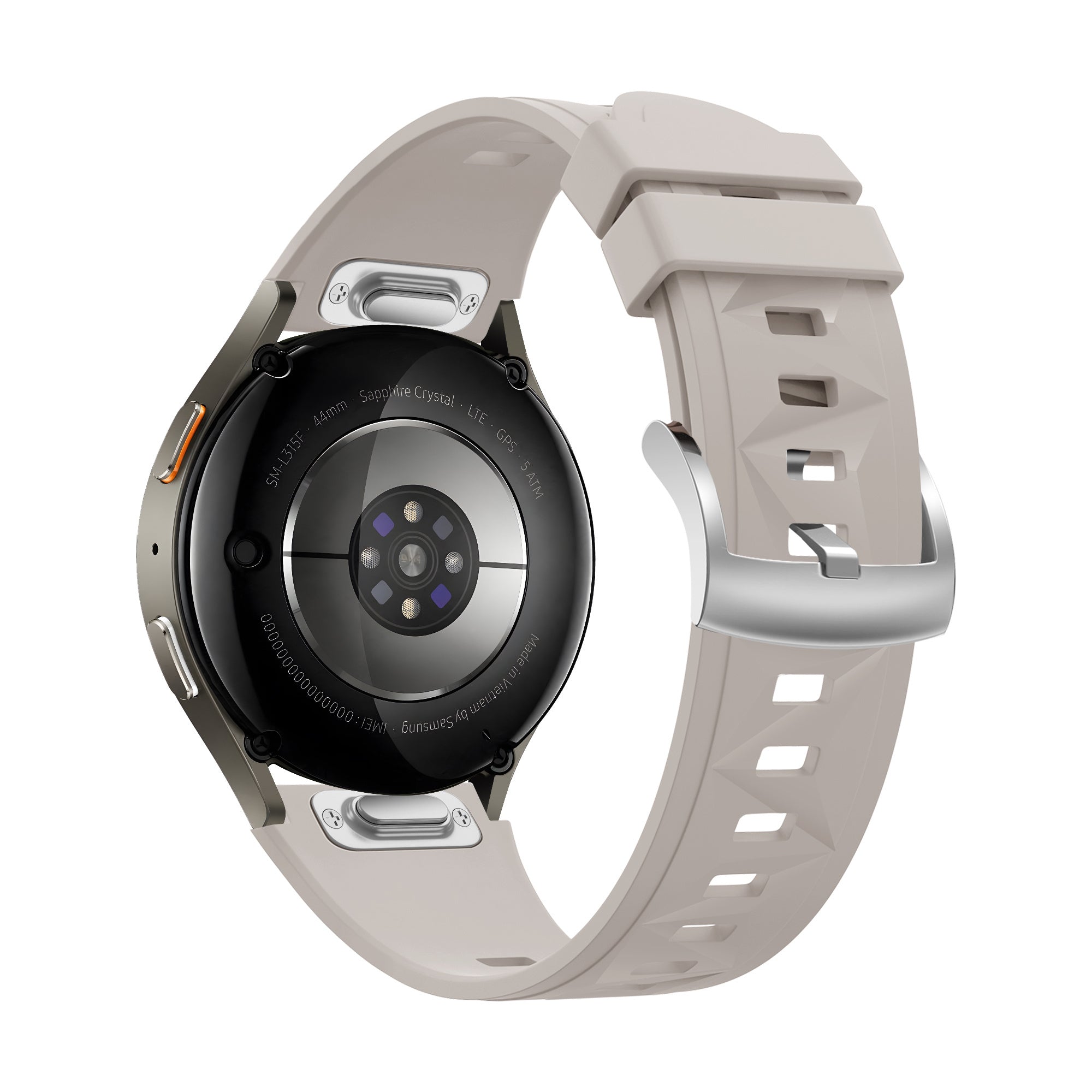 Bandz Huawei Watch GT 5 Pro - 42mm Silicone Strap 'Easy Fit' (Starlight)