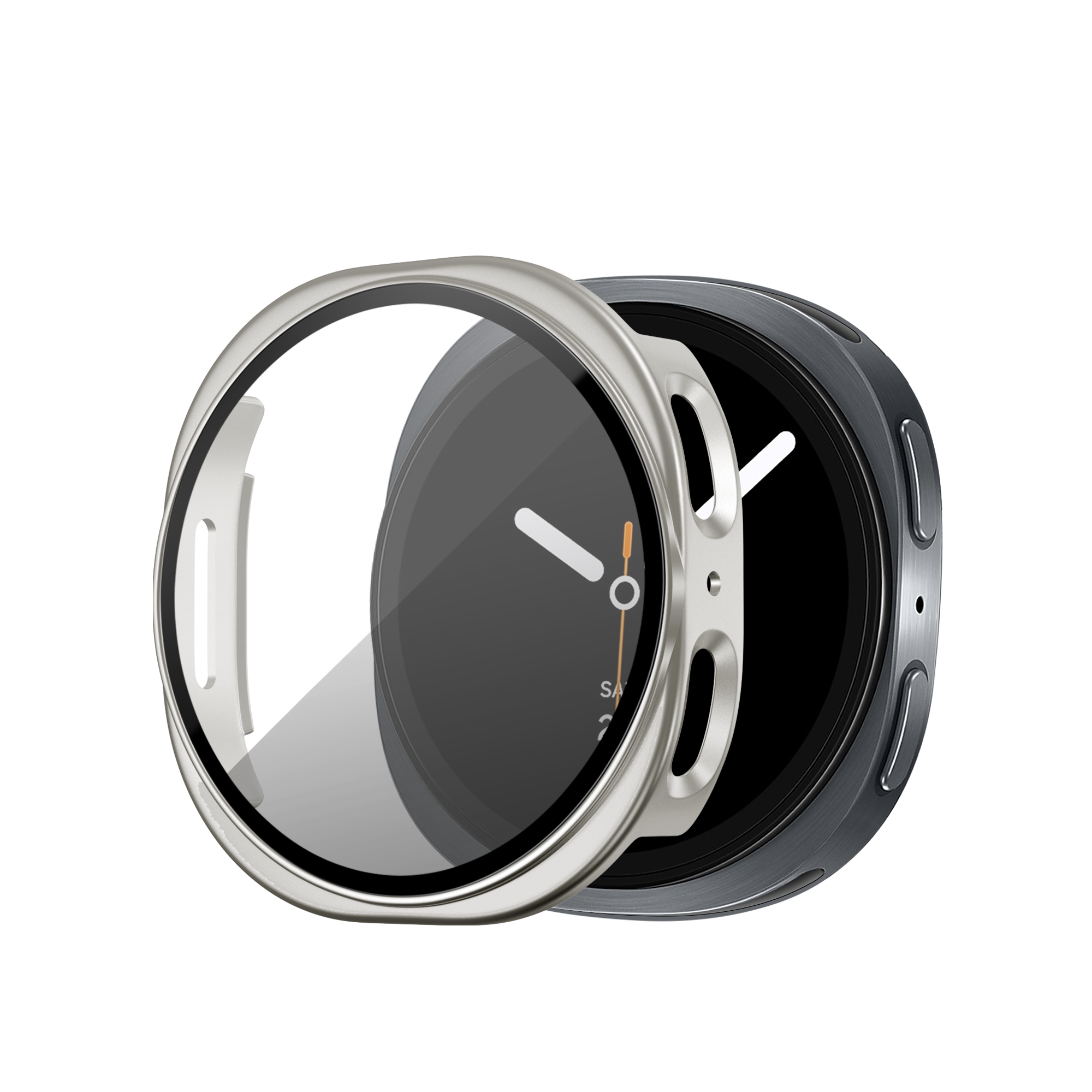 Bandz Samsung Galaxy Watch 8 - 40mm PC Cover with Glass (Starlight)