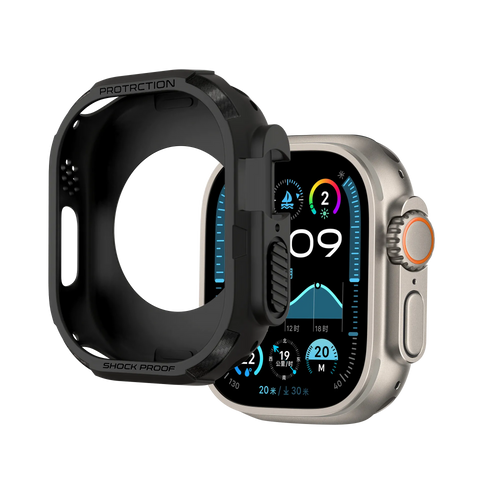 Bandz Apple Watch Ultra - 49mm Rugged TPU Case (Black)