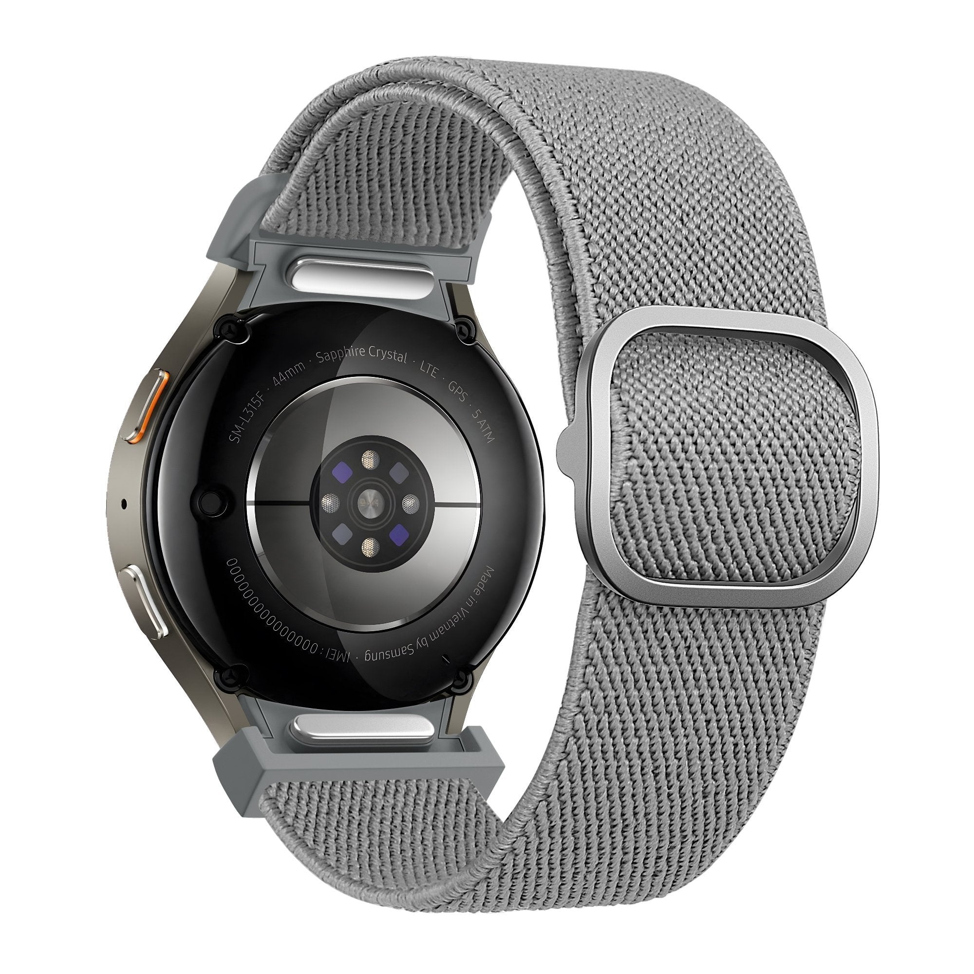 Bandz Samsung Galaxy Watch 4 Classic 46mm Elastic Strap 'Easy Fit' (Grey)