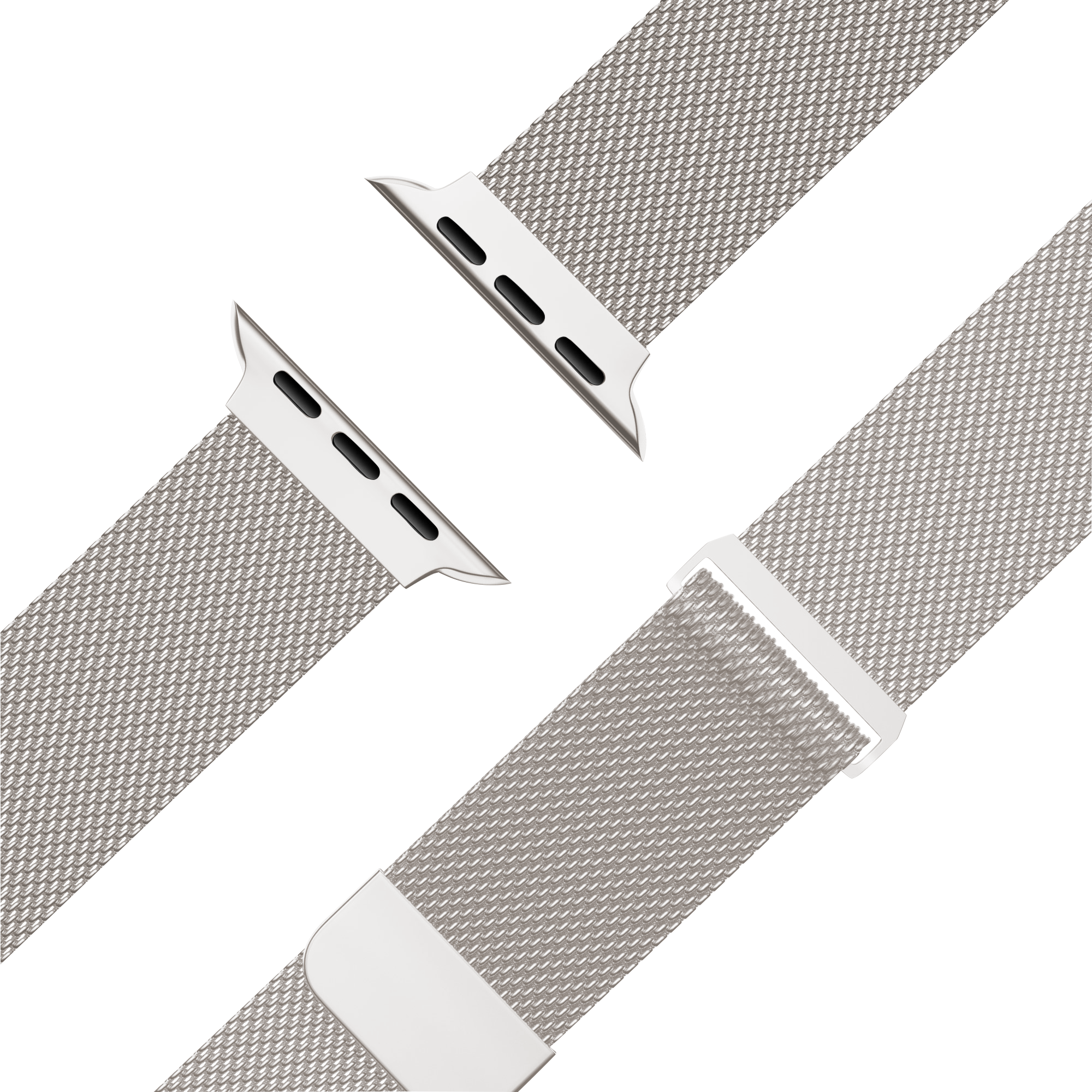 Bandz Apple Watch Milanese Loop Strap (Starlight)