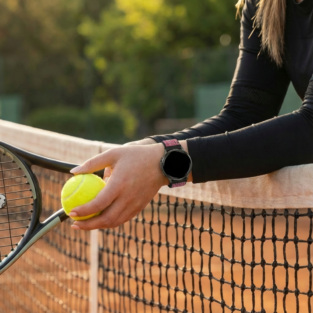 Bandz Garmin D2 Air X10 Nylon Loop Strap (Crimson Berry)