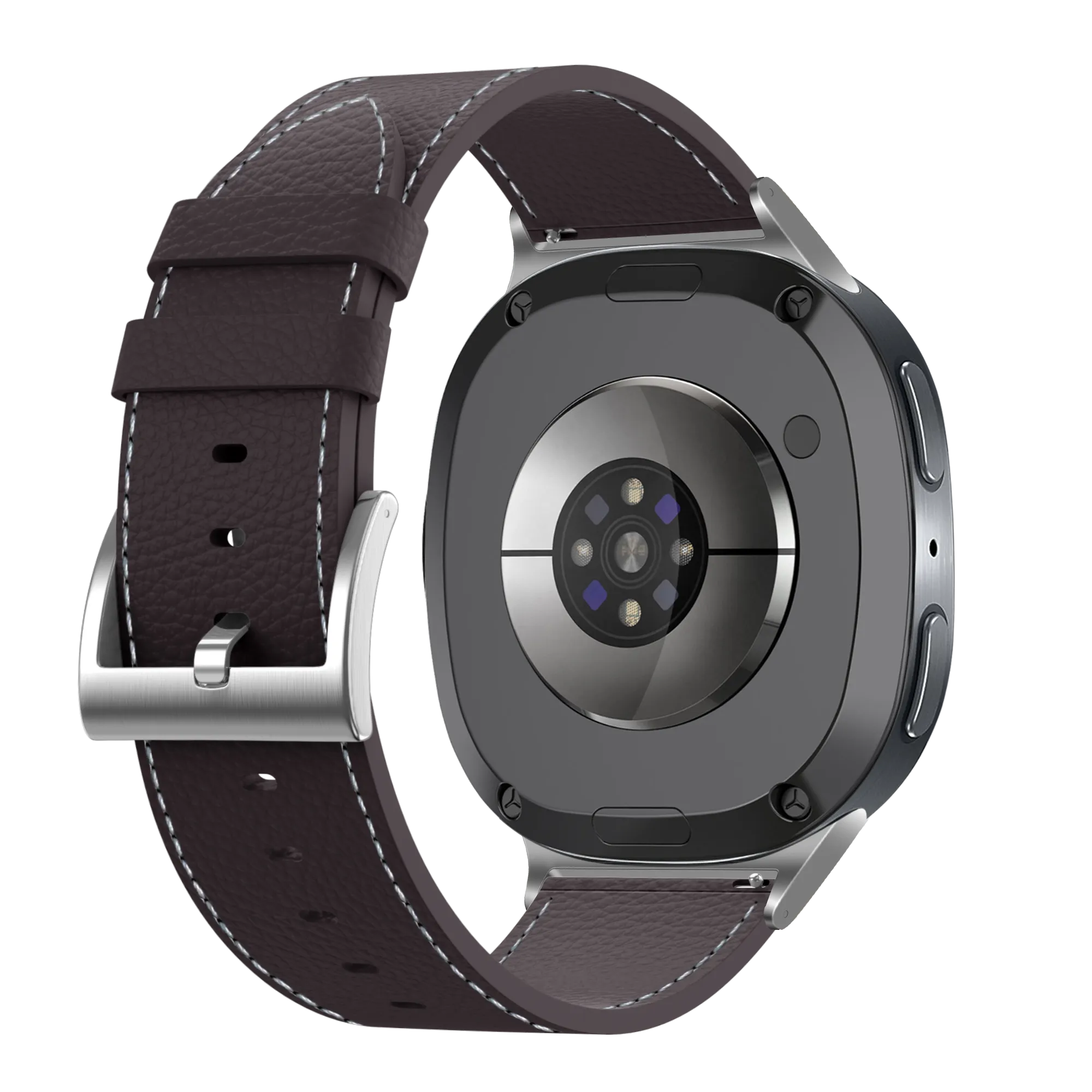 Samsung Galaxy Watch 8 - 40mm Leather Grain Strap (Coffee Brown)