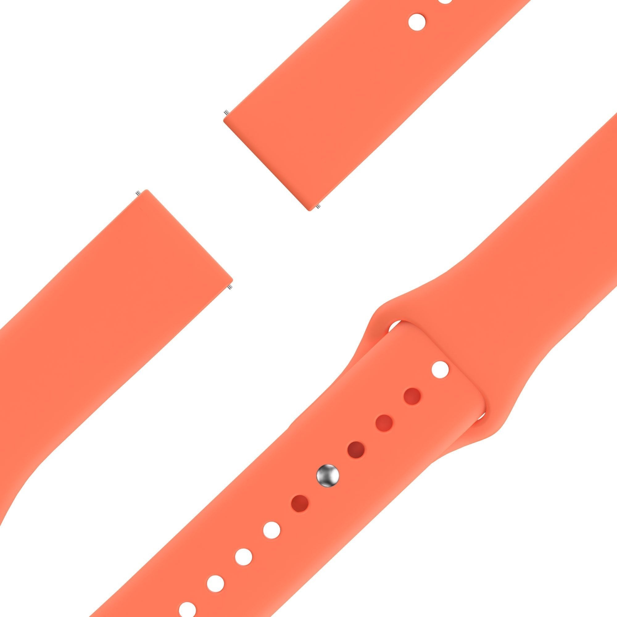 Bandz TicWatch 22mm Sport Bracelet 'Deluxe' (Orange)