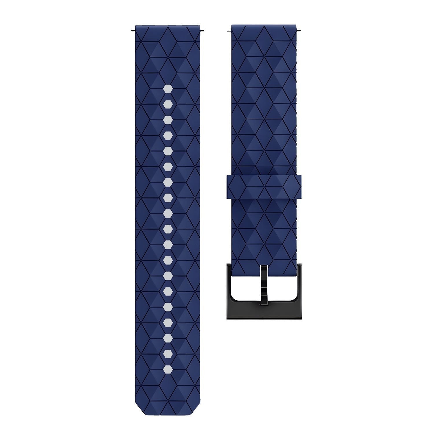 Redmi Watch 5 Lite Silicone Hexa Strap (Dark Blue)