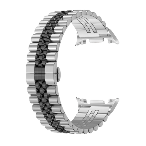 Samsung Galaxy Watch 8 - 44mm Jubilee Steel Strap (Silver/Black)