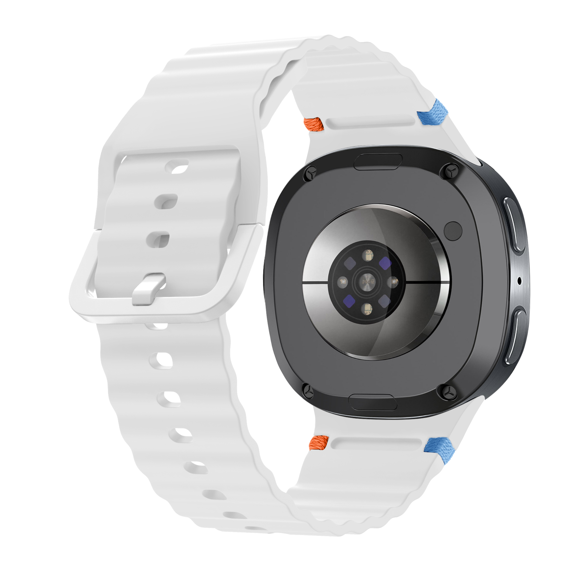 Samsung Galaxy Watch 8 - 40mm Wave Silicone Strap (White)