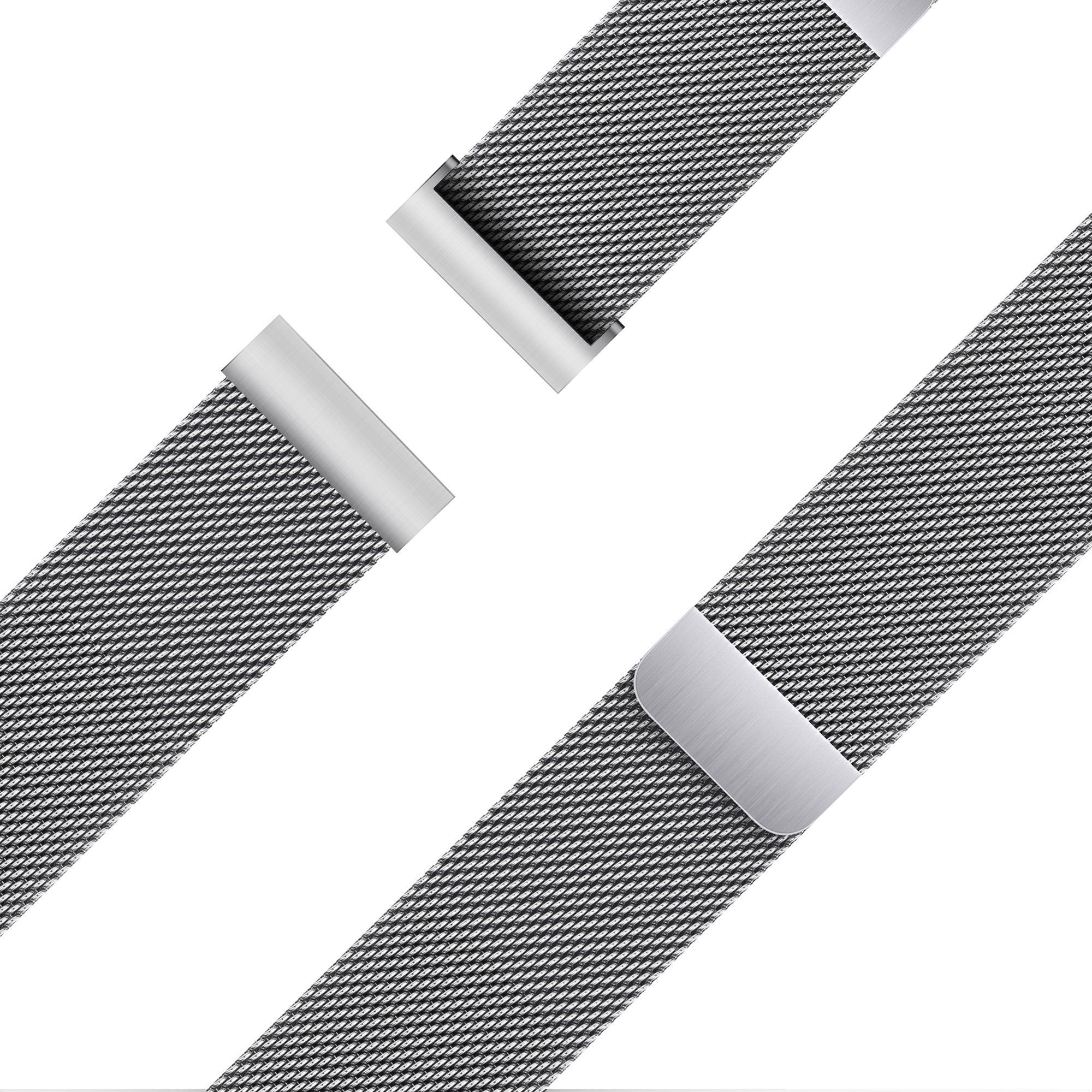 Bandz TicWatch 22mm Milanese Loop Bracelet (Silver)