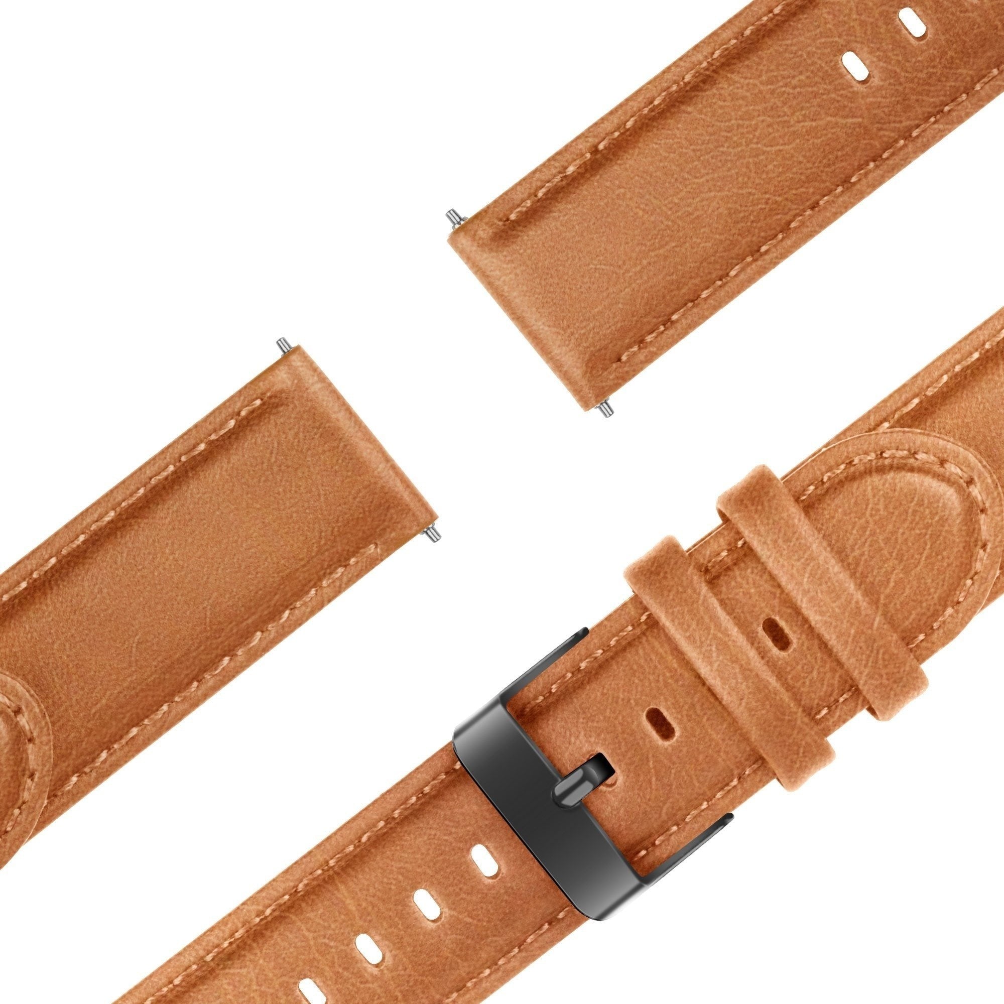 Bandz Realme Watch S (Pro) Leather Bracelet 'Classic' (Brown)