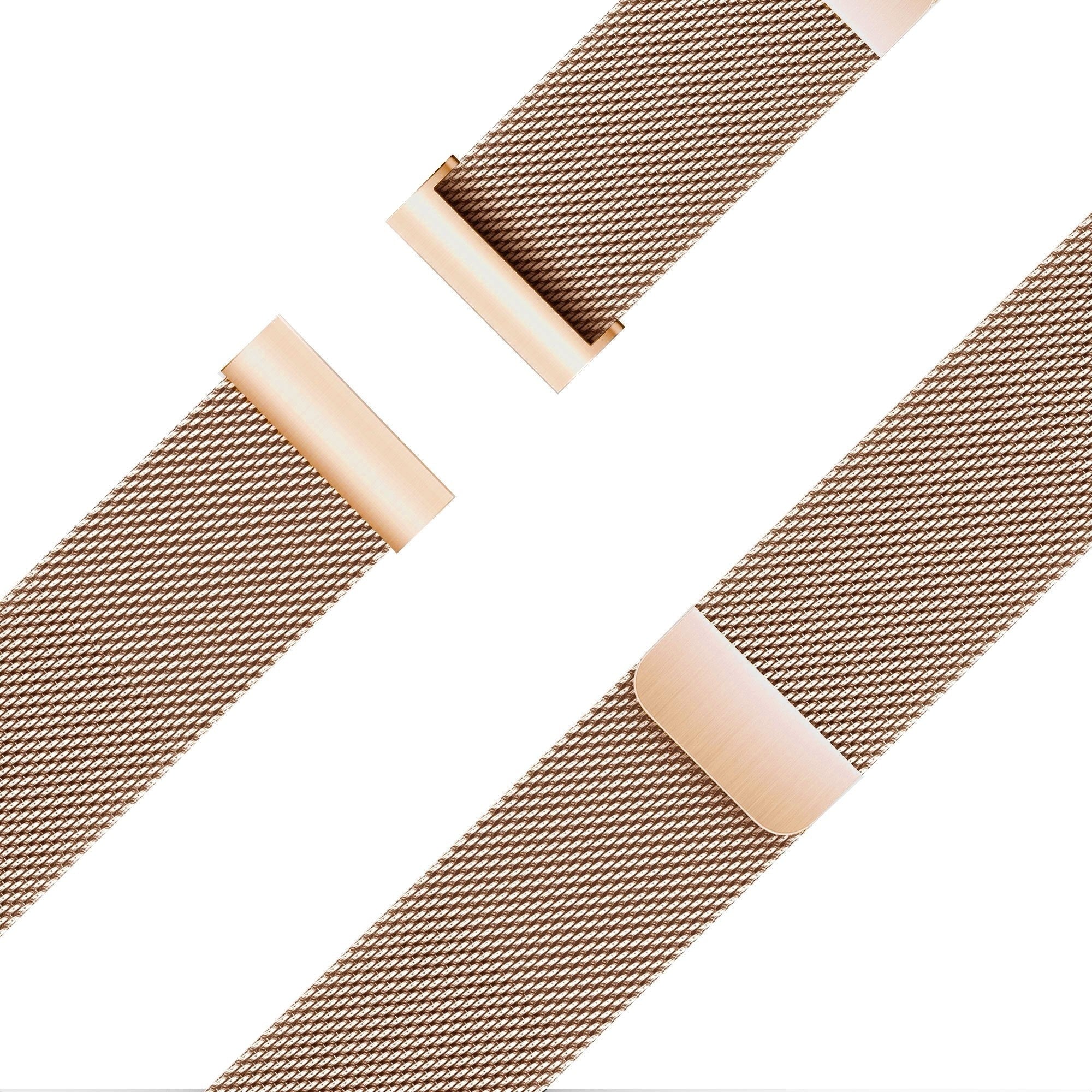 Bandz Amazfit Active 2 Milanese Loop Strap (Rose Gold)