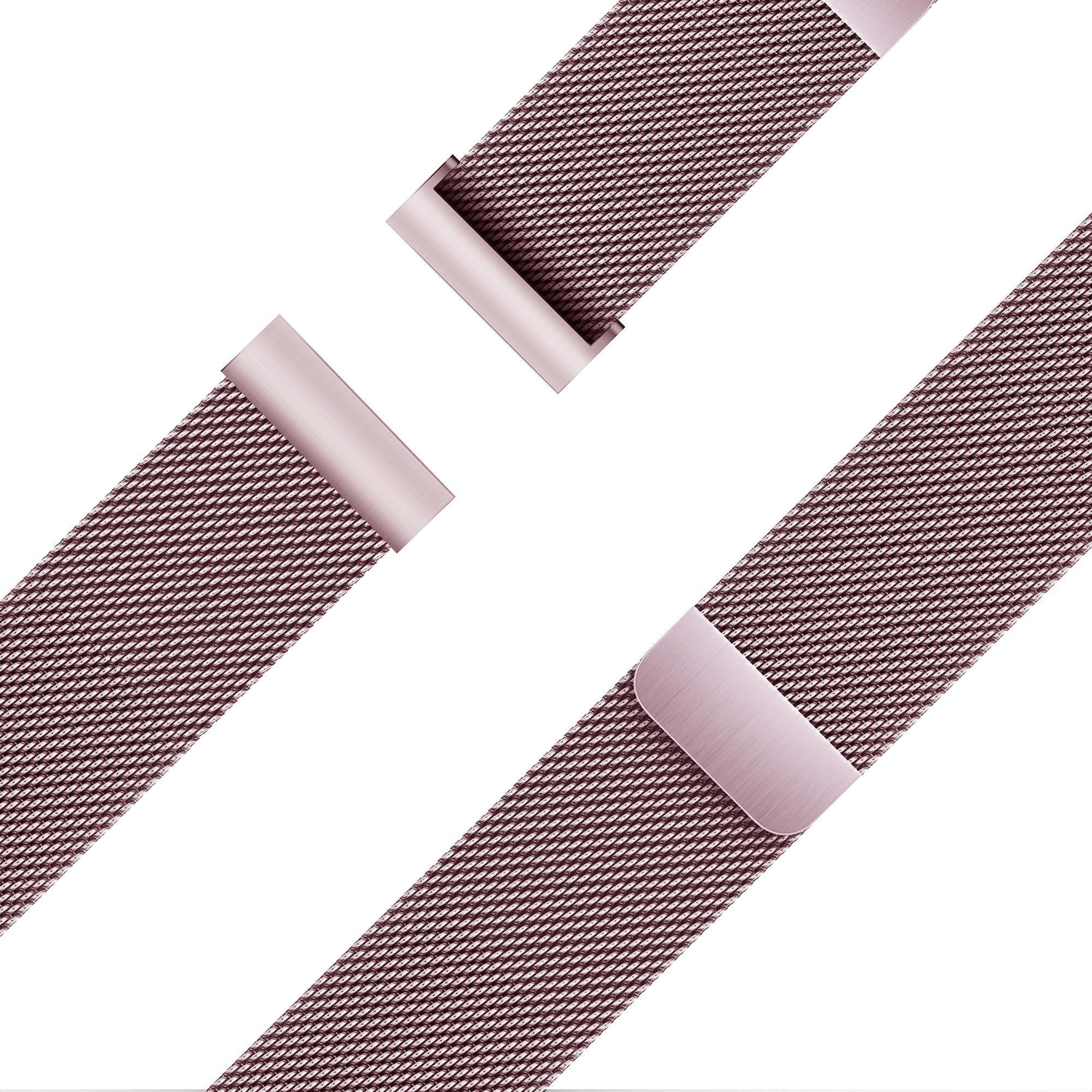 Bandz Amazfit Active 2 Milanese Loop Strap (Pink)