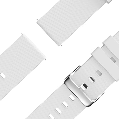 Bandz OnePlus Watch 3 Silicone Strap 'Deluxe' (White)