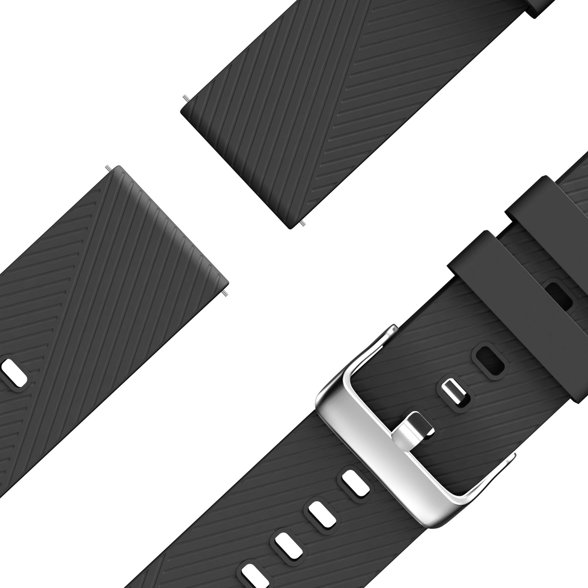 Bandz OnePlus Watch 3 Silicone Strap 'Deluxe' (Black)