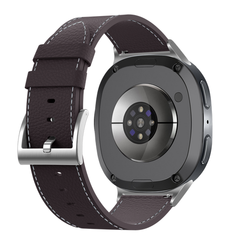 Samsung Galaxy Watch 8 Classic Leather Grain Strap (Coffee Brown)