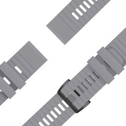 Bandz Garmin Instinct 3 - 45mm Silicone Strap with Buckle (Grey)