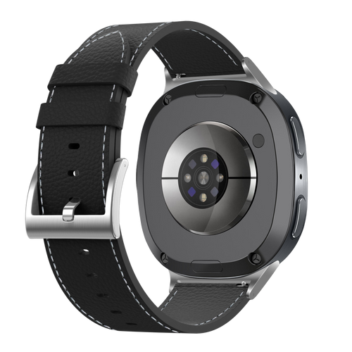 Samsung Galaxy Watch 8 - 44mm Leather Grain Strap (Black)