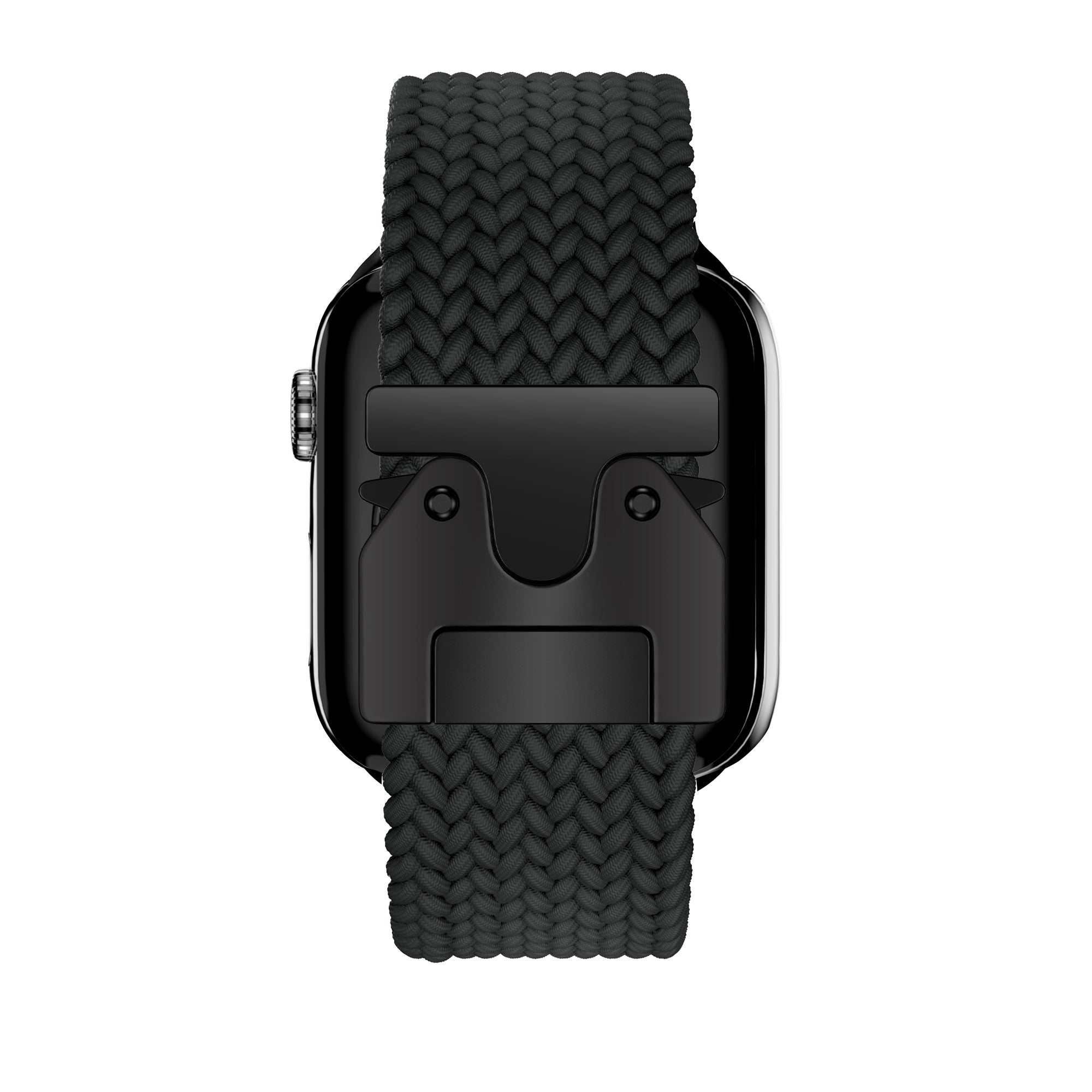 Bandz Apple Watch Braided Nylon Strap with P-Buckle (Black)