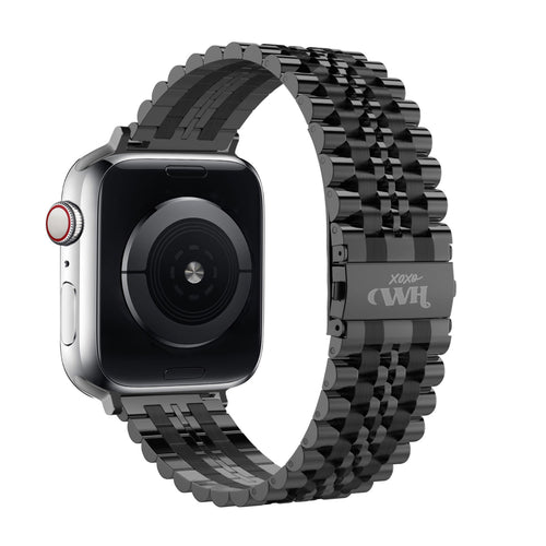 xoxo Wildhearts Apple Watch Steel Strap (Black)