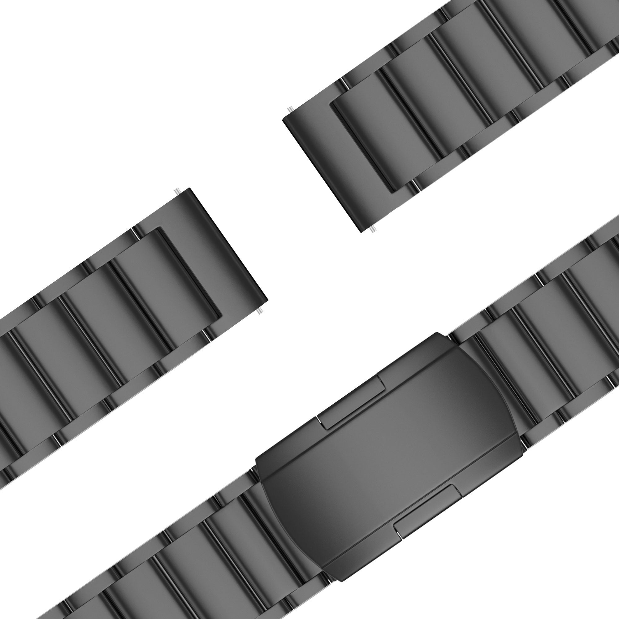 Bandz Huawei Watch 5 - 46mm Titanium Link Strap (Black)