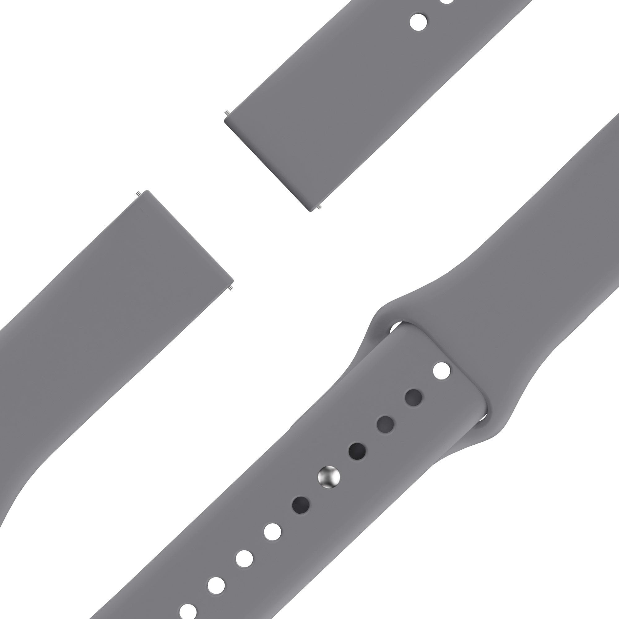 Bandz Amazfit Active 2 Sport Strap 'Deluxe' (Grey)