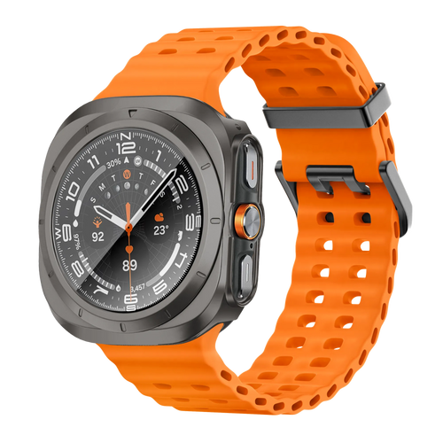 Bandz Samsung Galaxy Watch Ultra PC Case with Glass (Titanium Grey)