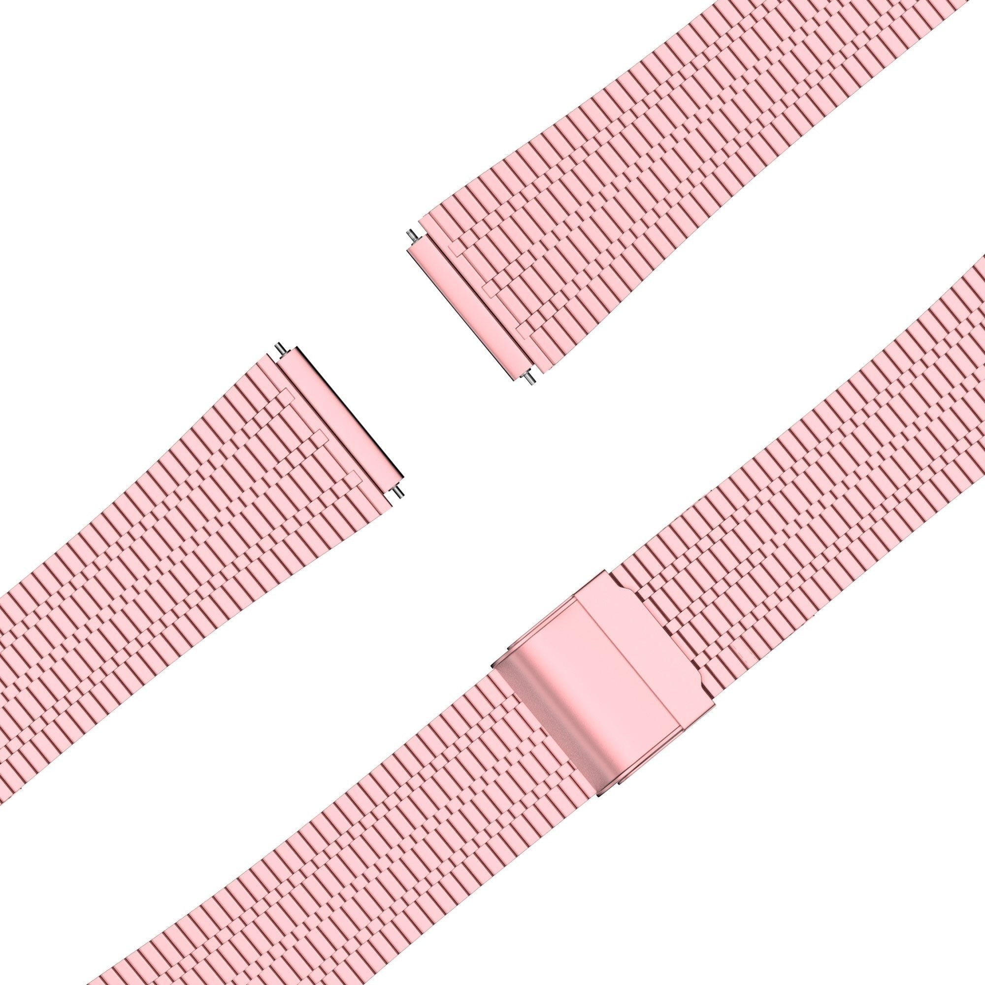 Bandz Amazfit Active 2 Adjustable Steel Strap (Pink)