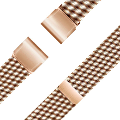 Bandz Garmin D2 Delta S Milanese Loop Strap (Rose Gold)