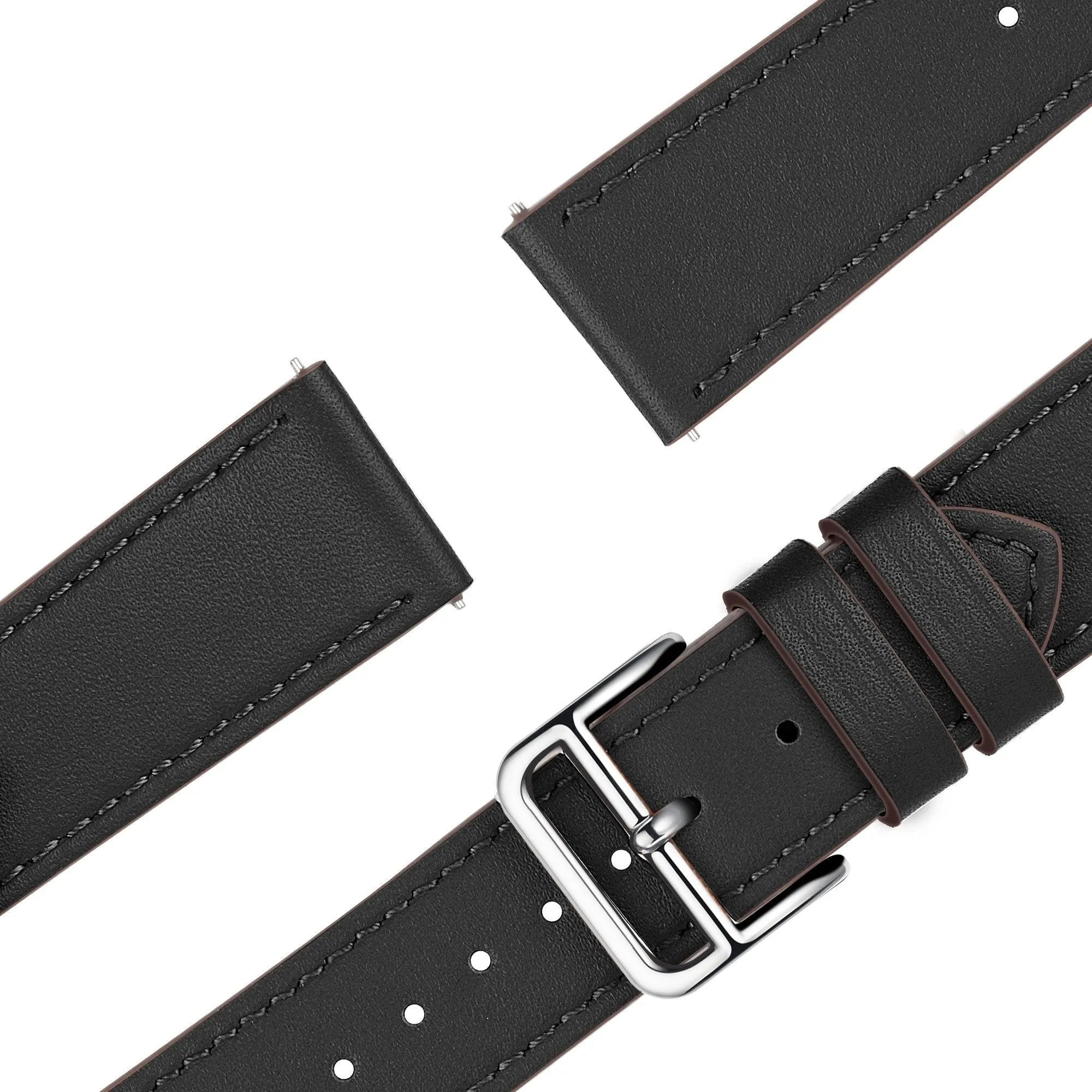 Bandz Coros Apex 42mm Leather Strap 'Deluxe' (Black)